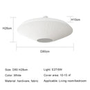Ljojo Wabi Sabi UFO Styling Fabric Led Ceiling Chandelier | Modern Round Home Decor Lights