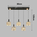 Ljojo Luxury Crystal Chandelier Pendant Light for Living Room Dining Room Ceiling Lighting