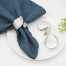 Gold Maple Leaf Napkin Rings by Ljojo: Elegant Table Decor for Wedding, Party, Dinner