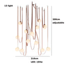 Designer Glass Ball Pendant Lamp for Living Room by Ljojo - DIY LED Lighting Decor