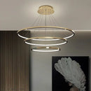 Ljojo LED Ring Ceiling Chandelier for Dining Room Minimalism Lighting