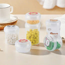 Ljojo Transparent Sealed Pill Box | Travel Pill Organizer Box | Dustproof Tablet Bottles
