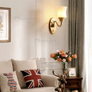 Ljojo American Simple Wall Lamp E14 12W Warm White LED Bulb Traditional Design