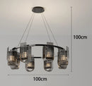 Ljojo Modern Black U-shaped LED Pendant Chandelier for Elegant Home Décor