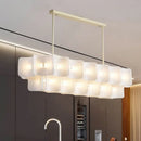 Ljojo LED Chandelier: Luxe Fingerprint Design for Living Room, Bedroom, Villa & Hotel Lobby