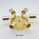 Ljojo Minimalist 3-8 Heads Ceramic Holder Ceiling Lights in Gold/Chrome/White/Black