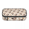 Ljojo Mickey Mouse Pencil Bag: High Capacity Makeup and Stationery Case
