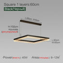 Nordic Square Pendant Lights Dimmable for Living Room - Ljojo