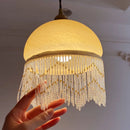 French Retro Glass Jellyfish Tassel Chandelier for Bedroom Decoration - Ljojo