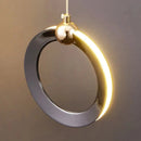 Ljojo Luxury Crystal Aluminum LED Chandelier - Modern Round Hanging Lamps