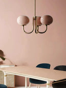 Nordic Vintage Glass LED Pendant Lights Elegant Chandelier by Ljojo