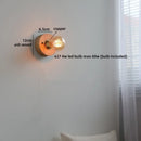 Ljojo LED Wall Lamp Pull Chain Switch Wood Stair Lighting Mirror Light