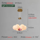 Nordic Round Glass Lamp Chandeliers - Postmodern Bedroom Living Room Lusters by Ljojo