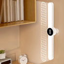 LED Hanging Desk Lamp Magnetic Clock USB Rechargeable Stepless Dimming Night Light by Ljojo
