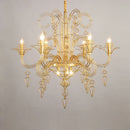 Ljojo Black White Iron Chandelier Lighting for Dining Living Room, Foyer, LED Home Decoration