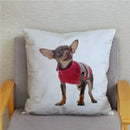 Chihuahua Dog Printed Cushion Cover by Ljojo for Home Decor