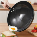 Ljojo 32cm Traditional Iron Wok Pan Non-stick High Quality Frying Cookware