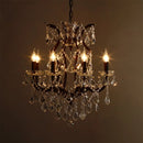 European Crystal Chandelier E14 Retro Loft Living Room Candle Lighting by Ljojo