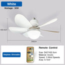 Ljojo 30W/40W LED Ceiling Fan with Remote Control and Dimming Function