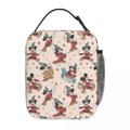 Ljojo Mickey Mouse Lunch Bag: Insulated, Portable, Ideal for Boys, Kids, School, Picnic