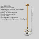 Ljojo Luxury Crystal Chandelier Pendant Light for Home Decor, Bedroom, Restaurant, Bar