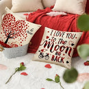 Ljojo Love Tree Balloon Rose Pillowcase - Home Sofa Cushion Cover