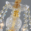 Ljojo Luxury European Style Crystal Gold Chandelier for Living Room & Bedroom