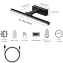 LED Rechargeable Wall Sconce Dimmable Rotating for Living Room Bedroom - Ljojo