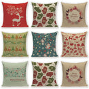 Elk Snowflake Santa Claus Gloves Christmas Pillowcase by Ljojo