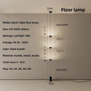LED Minimalism Nordic Metal Floor Lamp Adjustable Modern Lighting by Ljojo