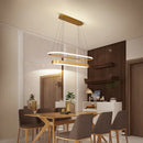 Modern Gold Black Dimmable Led Chandelier for Kitchen Dining Room - Ljojo Home Design Lusters