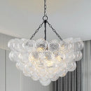 American Vintage Luxury LED Pendant Light Glass Bubble Chandeliers for Living Dinning Bedroom Lamps by Ljojo