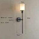 Ljojo Marble Wall Light Brass E14 Bulb Gold Black Copper