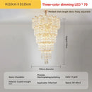 LED Chandelier for Staircase Loft Living Room Modern Nordic Long Lustre Hanging - Ljojo