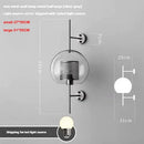 Ljojo Glass Led Wall Lamp Modern Nordic Living Room Lighting