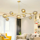 Modern Glass Chandelier Pendant Lamp Hanging Light for Dining Room Kitchen by Ljojo.