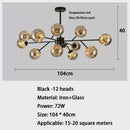 LED Chandelier Pendant Light Starry Magic Bean Modern Elegant Creative Lighting for Living Room by Ljojo