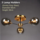 LED Ceiling Lamp Stylish Bubble Glass Flower Pendant Light by Ljojo for Home Decor
