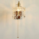 French Luxury Copper Crystal Wall Lamp | Rechargeable | Walnut Lighting | Ljojo