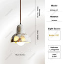 Japanese Style Terrazzo LED Pendant Light - Modern Hanging Lamp for Dining Room by Ljojo