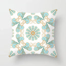 Ljojo Mint Green Geometric Print Lumbar Pillowcase