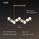 Modern Copper Glass Ball Pendant Lights Dining Kitchen Chandeliers by Ljojo