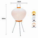 Wabi-Sabi LED Paper Pumpkin Cage Floor Lamp for Bedroom by Ljojo