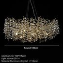 Luxury Gold Crystal Chandelier Pendant Lamp for Living Dining Bedroom - Ljojo