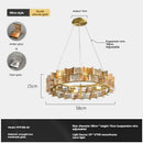 Ljojo Luxury Glass Chandelier: Modern Design for Living Room, Bedroom, Hotel, Bar Counter