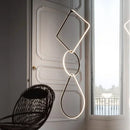 Ljojo Minimalist Line Chandeliers: Elegant LED Pendant Lighting with Magnetic Suction Connection