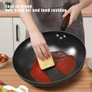 Ljojo 32cm Traditional Iron Wok Pan Non-stick High Quality Frying Cookware