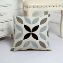 Blue Arrow Geometric Petal Linen Pillowcase by Ljojo