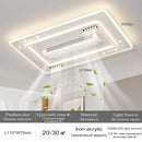 Modern Bladeless Ceiling Fan Lamp Remote Silent for Bedroom Living Room by Ljojo
