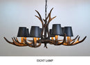 LED Chandelier Table Dining Living Room Kitchen Black Fabric Pendant Lamp Rustic Lighting Fixture by Ljojo